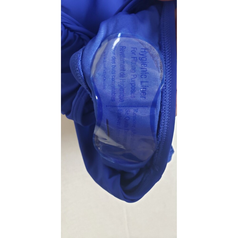 Calvin Klein Ruched One-Piece Swimsuit Royal Blue 8 Beach Resort Vacation Sexy - Picture 6 of 6